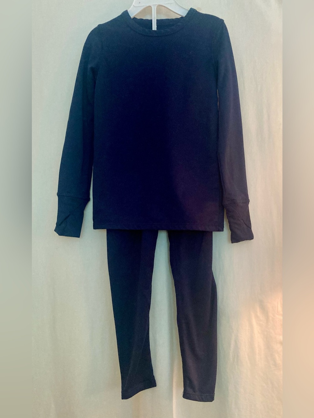 Cuddl Duds Heavyweight Pajama Set in Dark Navy Size S